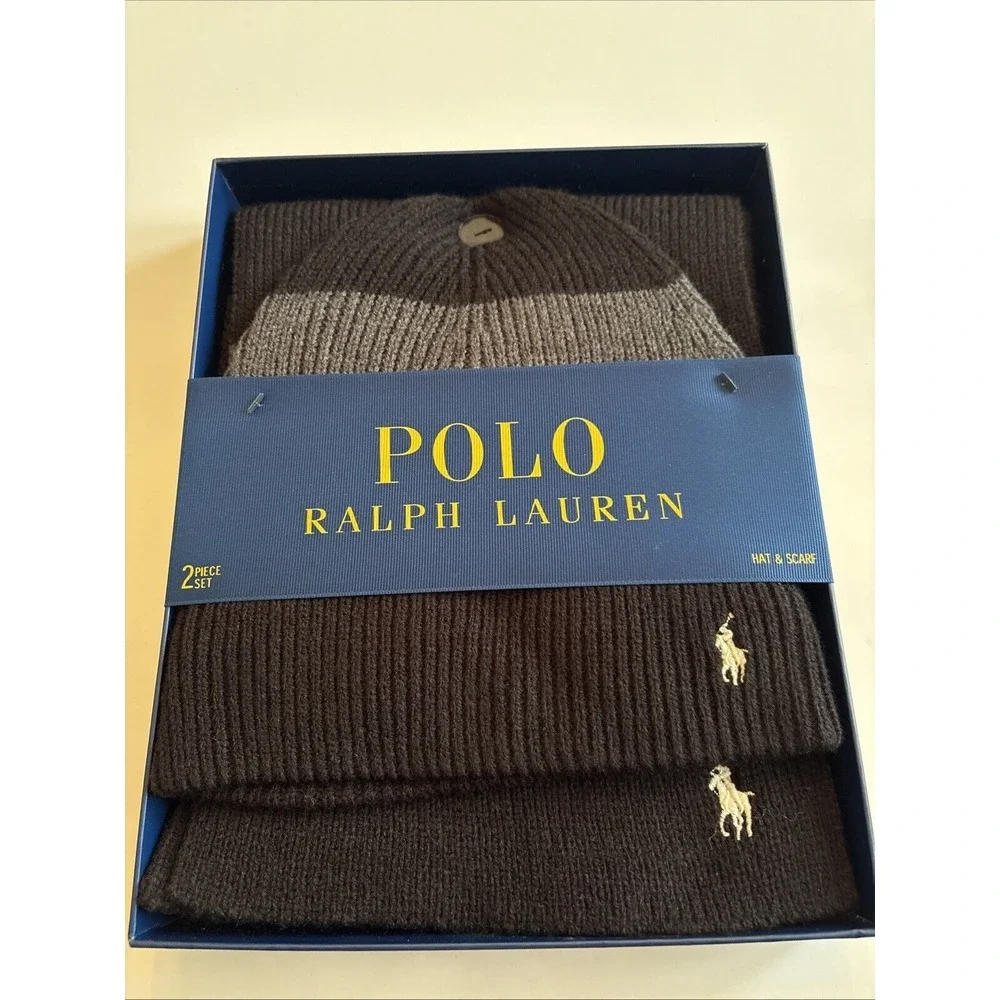 Polo Ralph Lauren Wool-Blend Beanie & Scarf Set